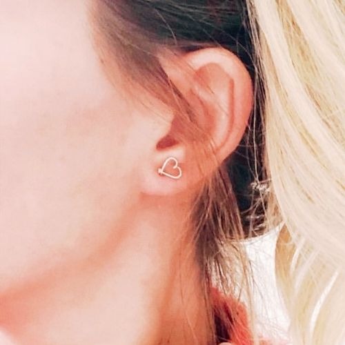 Puce d'oreille coeur