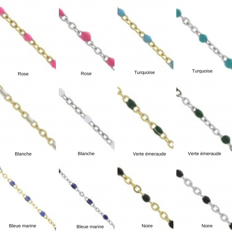 Bracelet chainette initiale personnalisé enfant