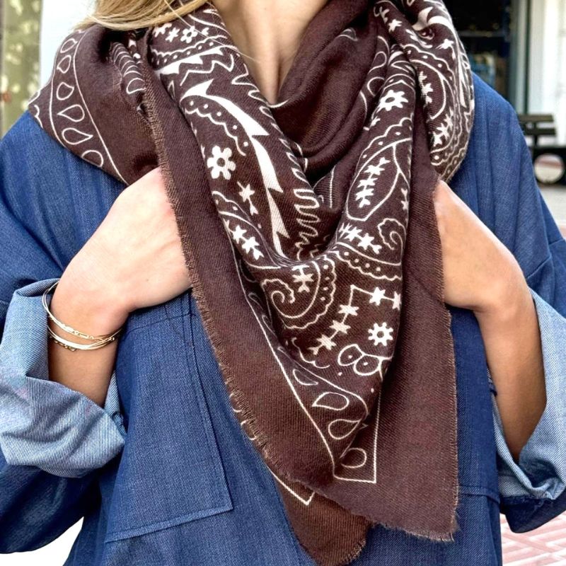 
                      
                        Écharpe motif bandana – effet cachemire
                      
                    