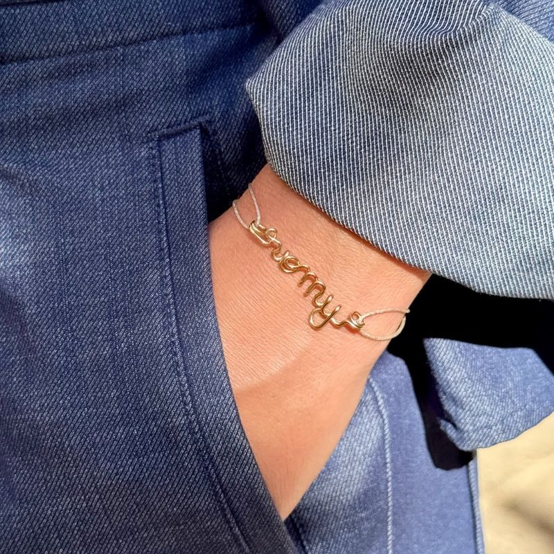 Bracelet cordon à message personnalisé (nouvelles couleurs!)