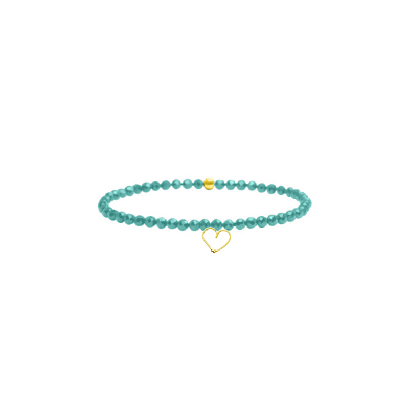 
                      
                        Bracelet élastique pierres, cœur
                      
                    