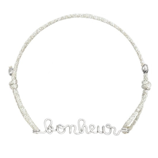 
                      
                        Personalized message cord bracelet for women, men and children
                      
                    
