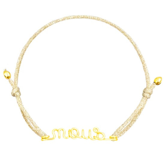 
                      
                        Personalized message cord bracelet for women, men and children
                      
                    