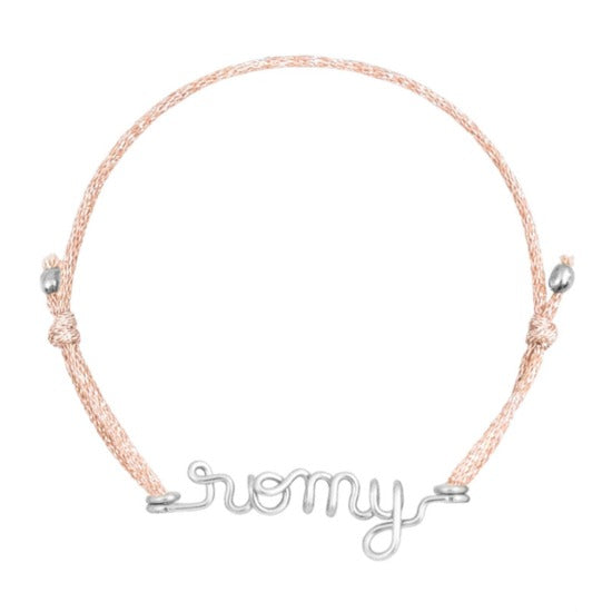 
                      
                        Personalized message cord bracelet for women, men and children
                      
                    