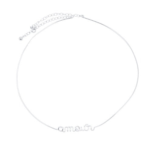 
                      
                        Personalized Message Choker Necklace 
                      
                    