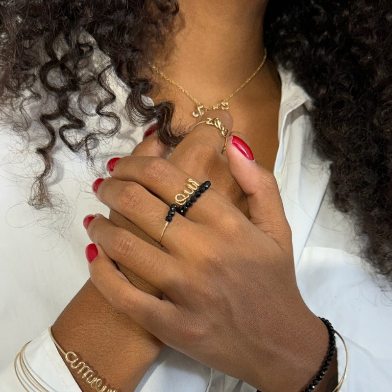 
                      
                        Bague élastique pierres
                      
                    